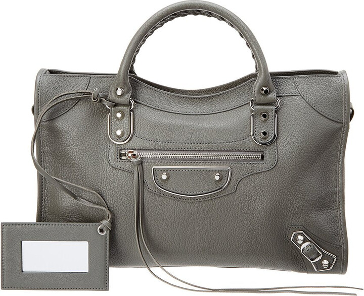 Balenciaga Classic Silver City Bag | Shop the world's largest collection of  fashion | ShopStyle