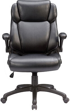 Sealy Atlas Bonded Ergonomic Design Adjustable Height Office Chair in Black