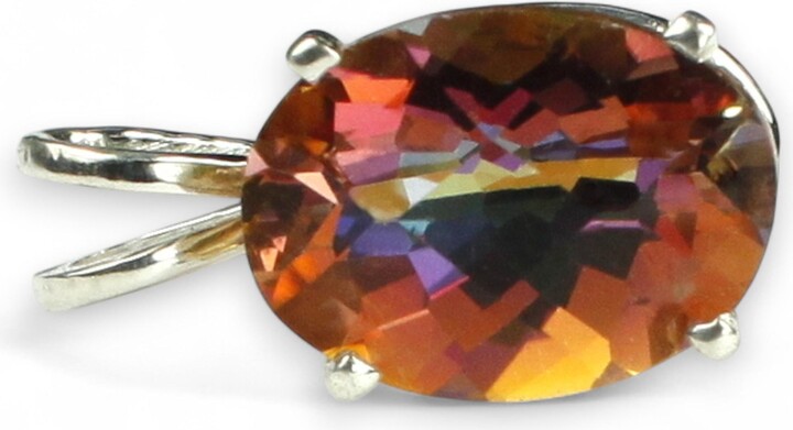 Etsy Twilight Fire Topaz 925 Sterling Silver Pendant Sp006