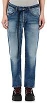 Thumbnail for your product : Off-White Men's Distressed Crop Straight Jeans