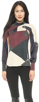 Thumbnail for your product : Yigal Azrouel Block Print Cape Top