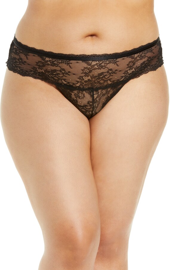 Oh La La Cheri Helena Open Gusset Thong ShopStyle Plus Size Intimates