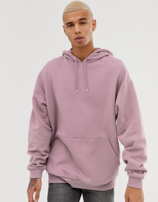 ASOS DESIGN oversized hoodie in dusty lilac