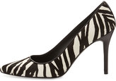 Thumbnail for your product : Stuart Weitzman Pipeflirt Calf Hair Pump, Black/White Zebra