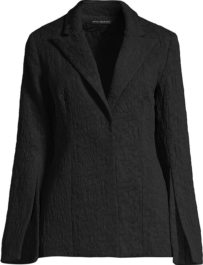 black textured blazer