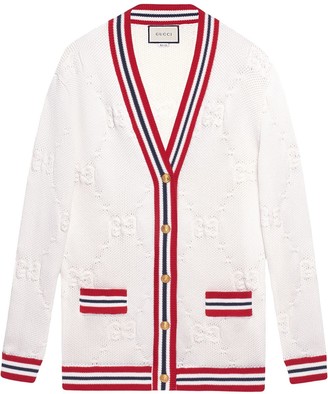 Gucci Sylvie Web knitted cardigan