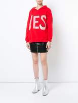 Thumbnail for your product : Alice + Olivia Yes hooded sweatshirt