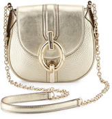 Thumbnail for your product : Diane von Furstenberg Sutra Mini Metallic Crossbody Bag, Light Gold