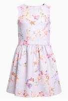 Thumbnail for your product : Next Girls Lilac Floral Ponte Dress (3-16yrs)