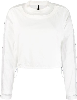 Unravel Project Snap Button Panelled Sweatshirt