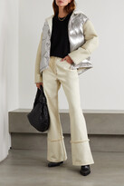 Thumbnail for your product : Yves Salomon Hooded Shearling And Quilted Metallic Shell Down Jacket