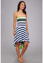 Thumbnail for your product : Kas Stavraila Stripe Strapless Dress