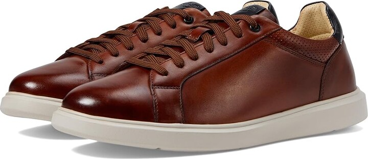Florsheim Social Lace To Toe Sneakers Men's Shoes Cognac : 13 M (D), Leather