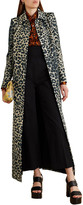 Thumbnail for your product : Dries Van Noten Leopard-print shell trench coat