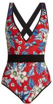 Thumbnail for your product : Diane von Furstenberg Floral Print Swimsuit - Womens - Red Print