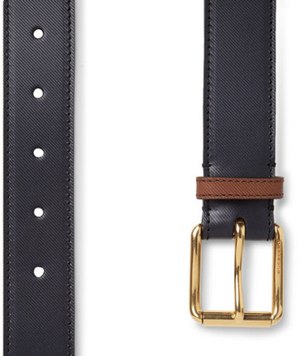 Burberry 3.5cm Embossed Leather Belt