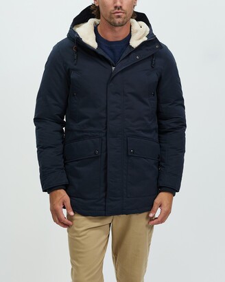 mens navy parka