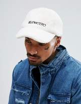 Thumbnail for your product : ASOS DESIGN Baseball Cap In Cream Borg With Below Zero Embroidery