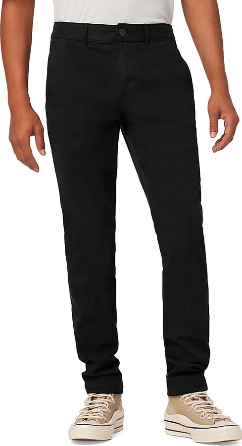 Hudson Classic Slim Straight Fit Chino Pants in Black