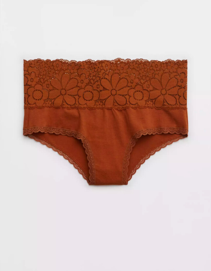 aerie Candy Lace Cotton Cheeky Underwear ShopStyle Panties
