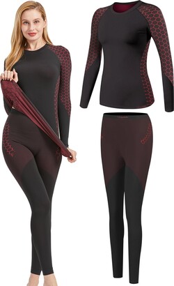  UNIQUEBELLA Womens Thermal Underwear, Thermal Base Layers  Women