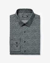 Thumbnail for your product : Express Slim Floral Cotton Dress Shirt