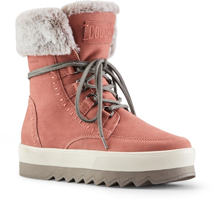 vanetta faux fur trim waterproof boot cougar
