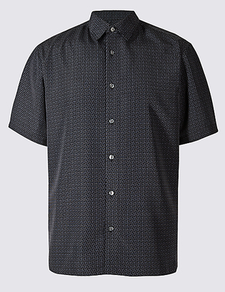 M&S Collection Easy Care Printed Shirt