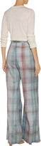 Thumbnail for your product : Stella McCartney Connor silk plaid wide-leg pants