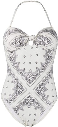 black bandana swimsuit