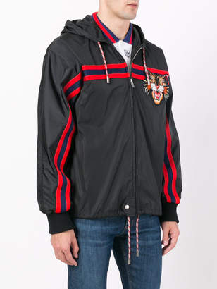 Gucci Windbreaker with Angry Cat appliqué