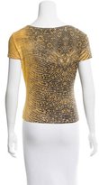 Thumbnail for your product : Roberto Cavalli Printed Short Sleeve Top