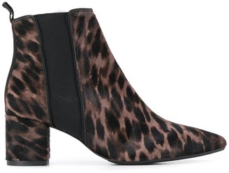 Anna Baiguera leopard print ankle boots