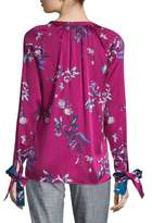 Thumbnail for your product : HUGO Floral-Print Long-Sleeve Top