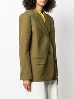 Thumbnail for your product : ATTICO Plain Single Breasted Blazer