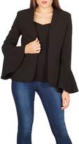 Thumbnail for your product : Izabel London Fluted Sleeve Blazer