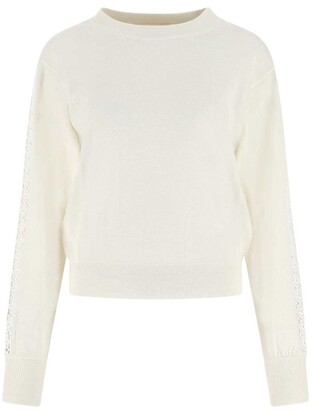 See By Chloé Side-Lace Ribbed Knit Jumper