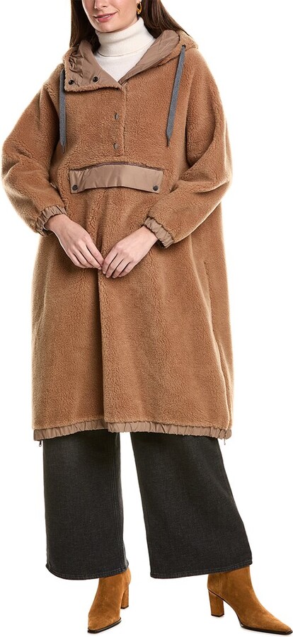 Brunello Cucinelli Wool & Cashmere-Blend Fleece Pullover