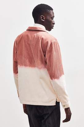 Urban Outfitters X Riverside Tool & Dye Dip-Dyed Ryder Corduroy Zip Shirt
