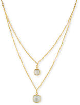 Thumbnail for your product : Lord & Taylor Tiered 18kt gold plated sterling silver & Seafoam Aqua Necklace
