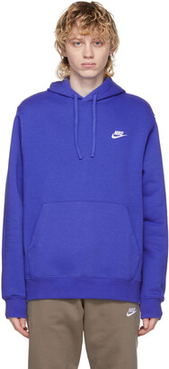 Nike Purple Pullover NSW Club Hoodie - ShopStyle