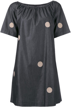 Emporio Armani polka dot shift dress - women - Cotton - 38