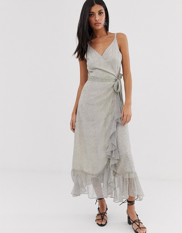 all saints ruffle dress