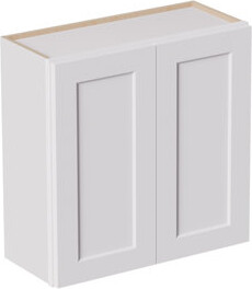 MKOSOLL 30 Inch Laundry Room Cabinets Wall Mounted Solid Wood Over The Toilet Storage Cabinet Bathroom Organizer Cabinets with 2 Shaker Door & Shelves Easy