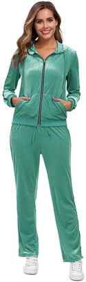 Chic to Max Women's 2 PCS Plus Size Tracksuit Sets Outfits Hoodie Sweatshirt and Jogging Pants Sweatsuits