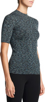 Thumbnail for your product : Theory Leenda Ribbed Short-Sleeve Sweater