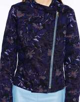 Thumbnail for your product : See by Chloe Floral Denim Collarless Jacket