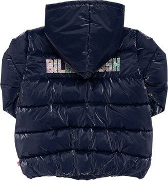 Billieblush Nylon puffer jacket w/ sequined logo