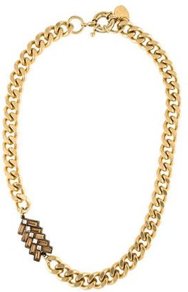 Giles & Brother Crystal Chain Link Necklace