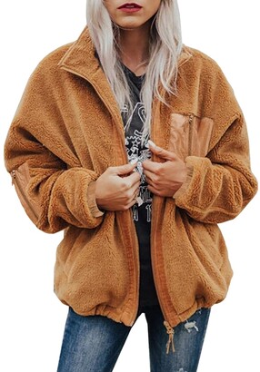 fuzzy oversized coat